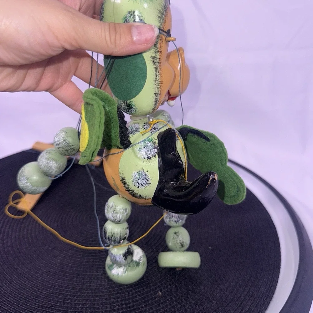 1963 Vintage Pelham Puppets Green Baby Dragon String Marionette COMES WITH BOX